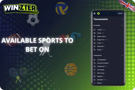 Available sports for betting at Winzter Casino