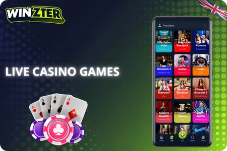 Live Games in Winzter Casino