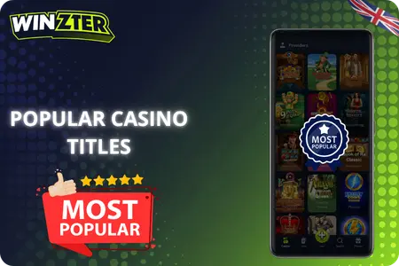 Popular games at Winzter Casino