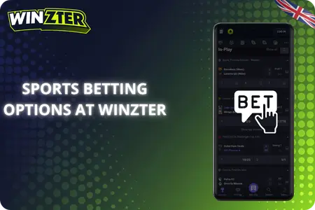 Sports betting options at Winzter Casino